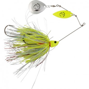 Блесна SAVAGE GEAR Da'Bush 21g Yellow Silver Holo Flame Блесна SAVAGE GEAR Da'Bush 21g Yellow Silver Holo Flame